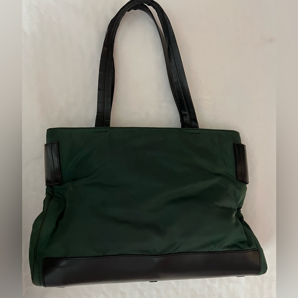 Prada Forest Green Canvas Bag - Picture 2 of 11